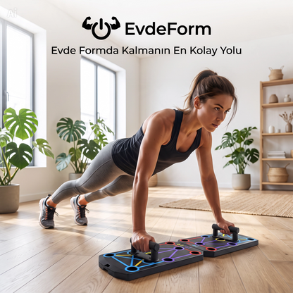 FitDuruş PushPro™ – Çok Fonksiyonlu Şınav Çalışma Platformu