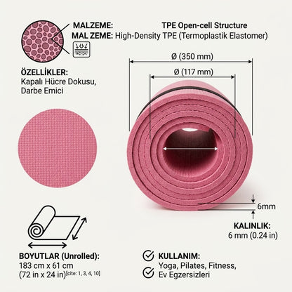 FitDuruş Training Mat™ - Evde Egzersiz için Kaymaz Spor Matı