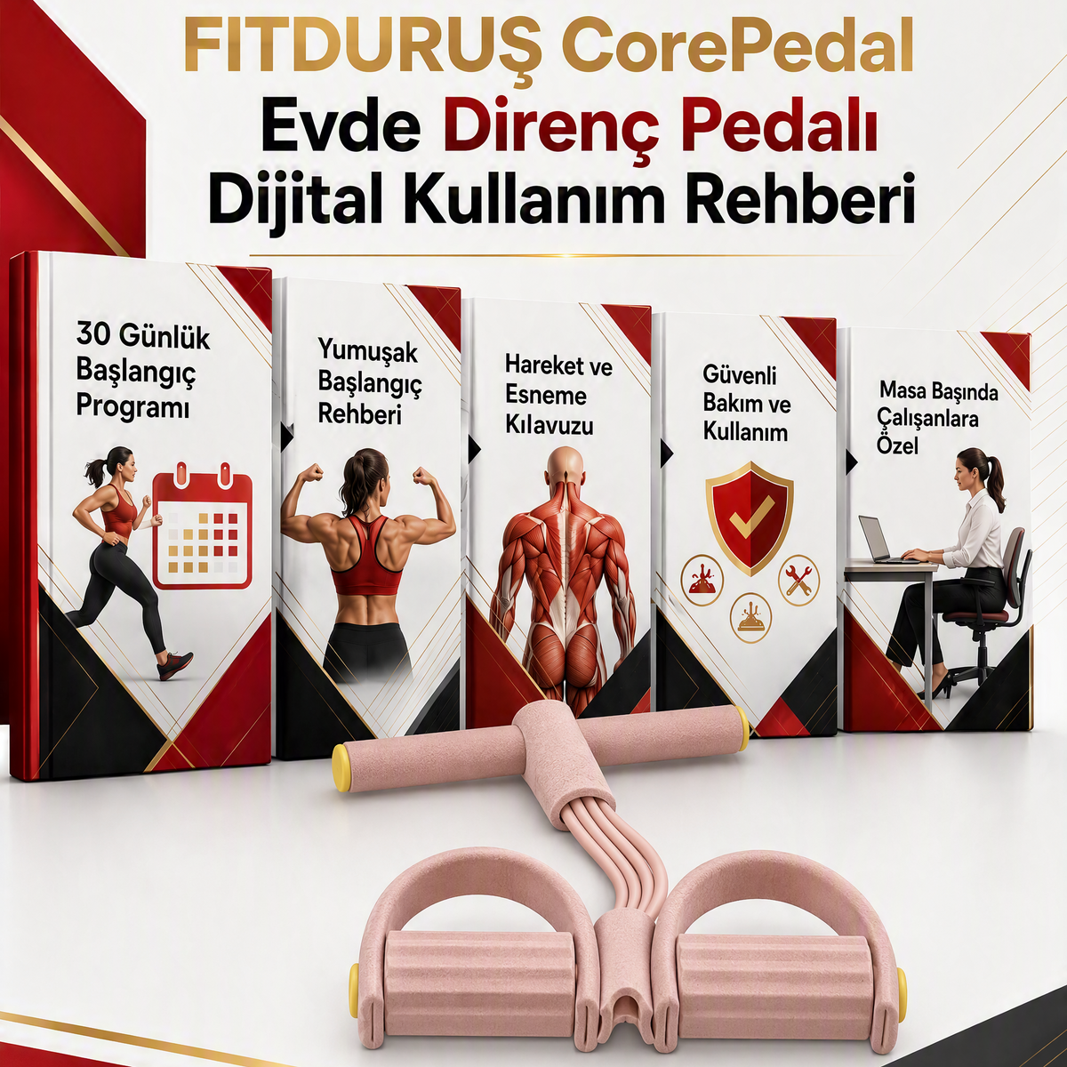 FitDuruş™ CorePedal Bölgesel Sıkılaşma Egzersiz Aleti